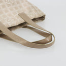 CHANEL New Travel line Hand Bag Nylon Beige Gold CC Auth BA12132-7