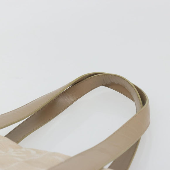 CHANEL New Travel line Hand Bag Nylon Beige Gold CC Auth BA12132