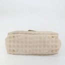 CHANEL New Travel line Hand Bag Nylon Beige Gold CC Auth BA12132-9