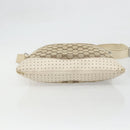 GUCCI GG Canvas Shoulder Bag Beige Silver 145857 Auth BA12133-10