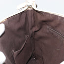 GUCCI GG Canvas Shoulder Bag Beige Silver 145857 Auth BA12133-20