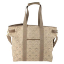 Salvatore Ferragamo Tote Bag Canvas 2way Beige Gold Auth BA12135-13