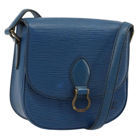 LOUIS VUITTON Epi Saint Cloud PM Shoulder Bag Blue M52195 LV Auth BA12137