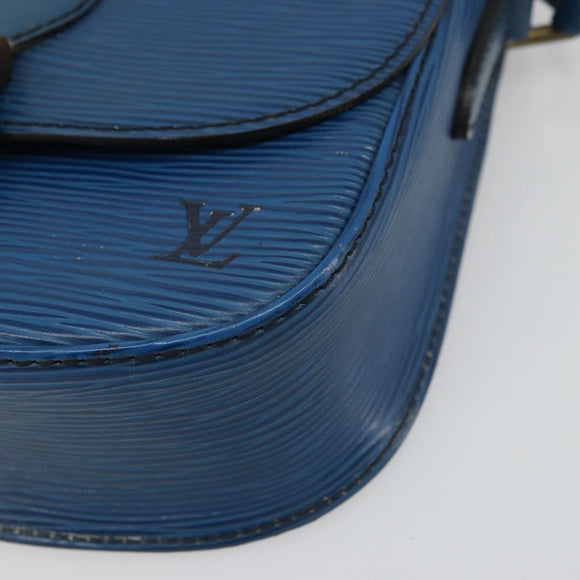 LOUIS VUITTON Epi Saint Cloud PM Shoulder Bag Blue M52195 LV Auth BA12137