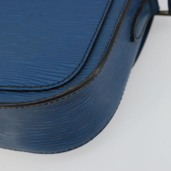 LOUIS VUITTON Epi Saint Cloud PM Shoulder Bag Blue M52195 LV Auth BA12137