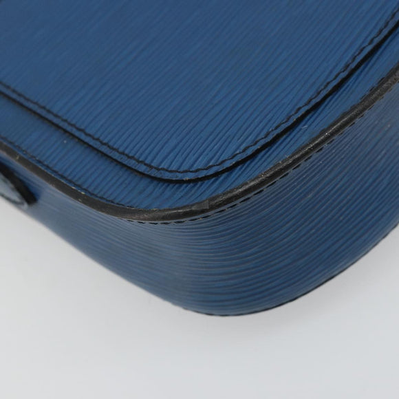 LOUIS VUITTON Epi Saint Cloud PM Shoulder Bag Blue M52195 LV Auth BA12137