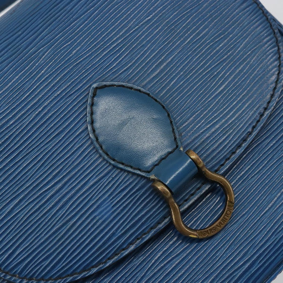 LOUIS VUITTON Epi Saint Cloud PM Shoulder Bag Blue M52195 LV Auth BA12137