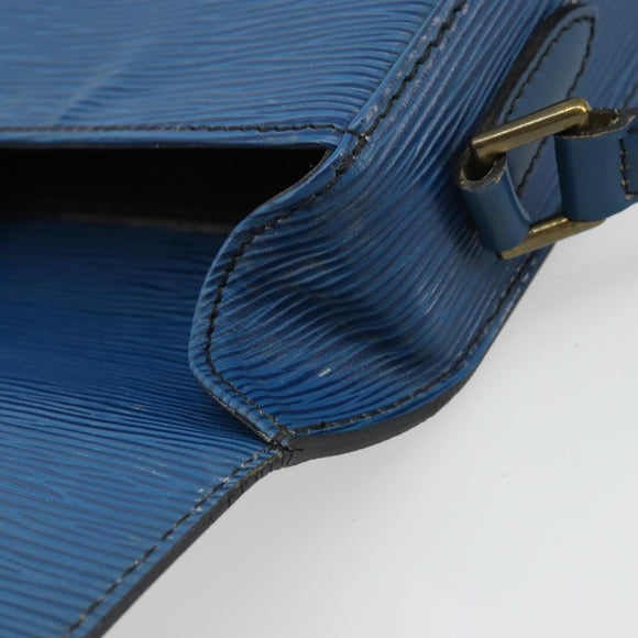 LOUIS VUITTON Epi Saint Cloud PM Shoulder Bag Blue M52195 LV Auth BA12137