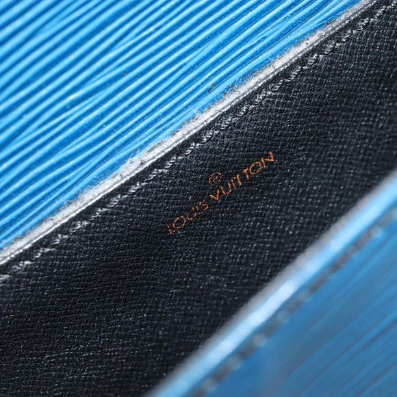 LOUIS VUITTON Epi Saint Cloud PM Shoulder Bag Blue M52195 LV Auth BA12137