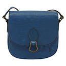 LOUIS VUITTON Epi Saint Cloud PM Shoulder Bag Blue M52195 LV Auth BA12137-13