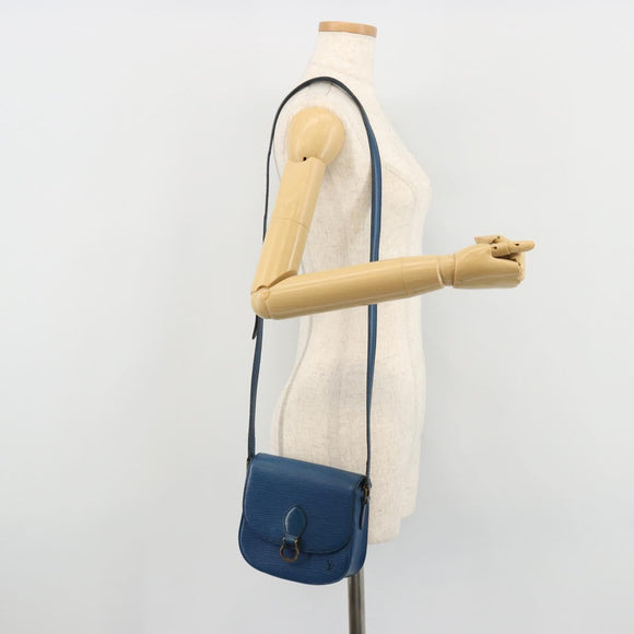 LOUIS VUITTON Epi Saint Cloud PM Shoulder Bag Blue M52195 LV Auth BA12137
