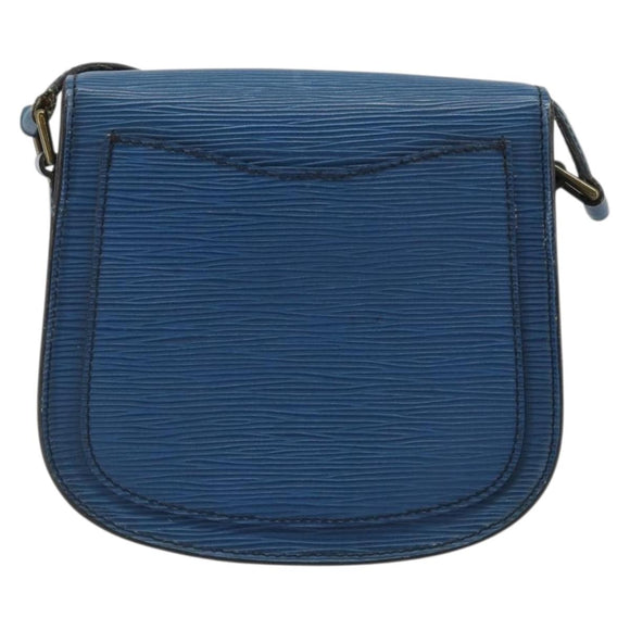 LOUIS VUITTON Epi Saint Cloud PM Shoulder Bag Blue M52195 LV Auth BA12137