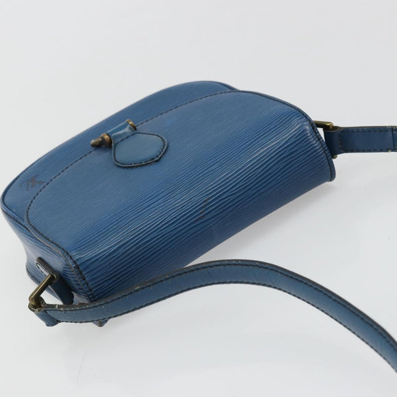 LOUIS VUITTON Epi Saint Cloud PM Shoulder Bag Blue M52195 LV Auth BA12137