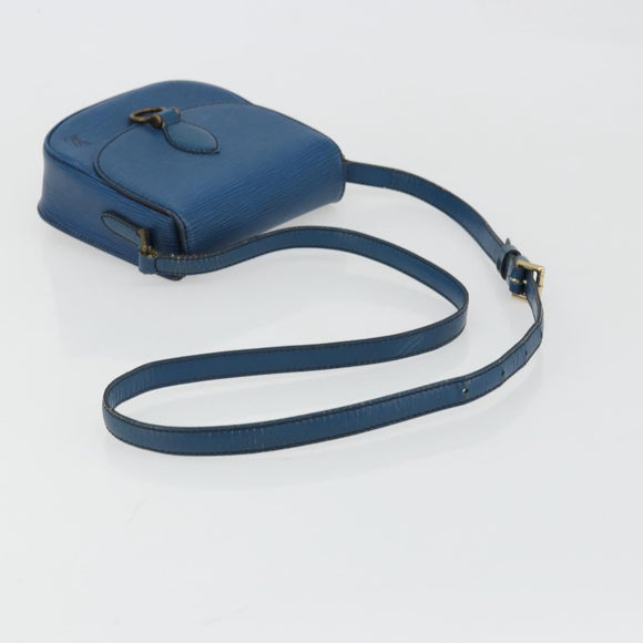 LOUIS VUITTON Epi Saint Cloud PM Shoulder Bag Blue M52195 LV Auth BA12137