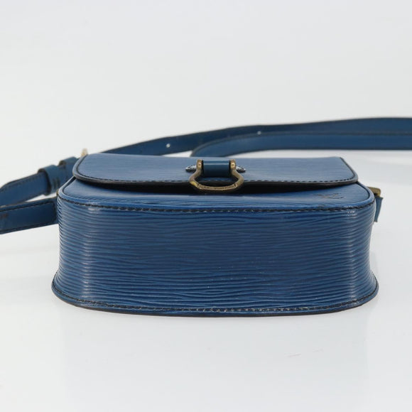 LOUIS VUITTON Epi Saint Cloud PM Shoulder Bag Blue M52195 LV Auth BA12137