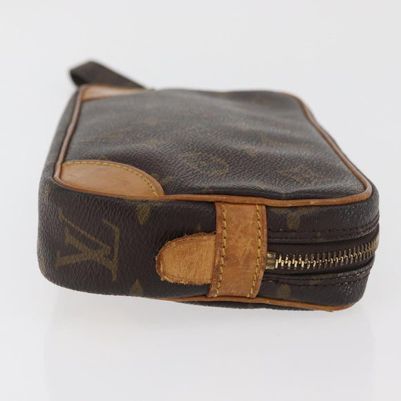 LOUIS VUITTON Monogram Marly Dragonne PM Clutch Bag M51827 LV Auth BA12140