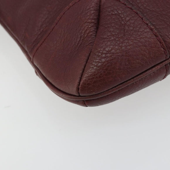 Chloe Shoulder Bag Leather Brown Auth BA12141A