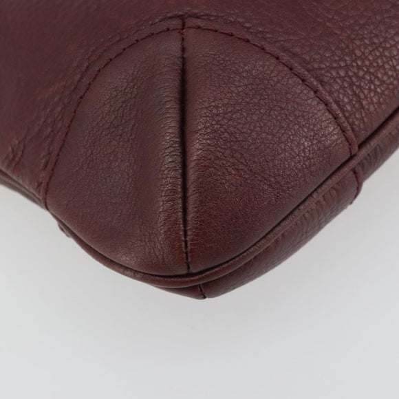 Chloe Shoulder Bag Leather Brown Auth BA12141A