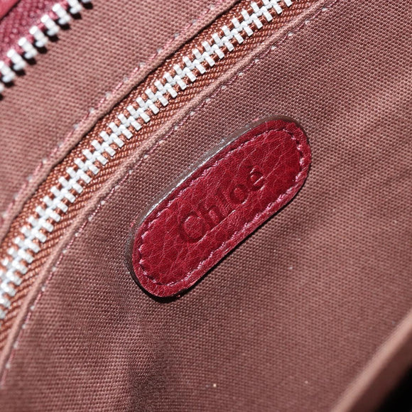 Chloe Shoulder Bag Leather Brown Auth BA12141A