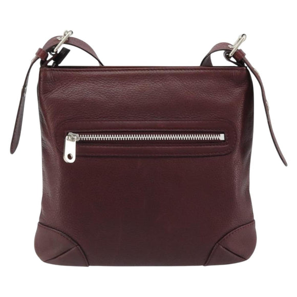 Chloe Shoulder Bag Leather Brown Auth BA12141A