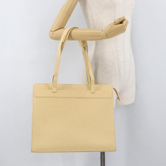 LOUIS VUITTON Epi Croisette GM Tote Bag Vanilla M5250A LV Auth BA12143