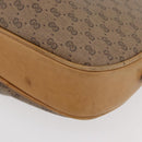 GUCCI Micro GG Supreme Shoulder Bag PVC Beige Gold Auth BA12144-11