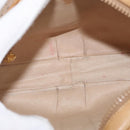 GUCCI Micro GG Supreme Shoulder Bag PVC Beige Gold Auth BA12144-17