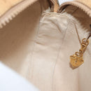 GUCCI Micro GG Supreme Shoulder Bag PVC Beige Gold Auth BA12144-19