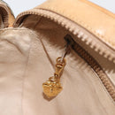 GUCCI Micro GG Supreme Shoulder Bag PVC Beige Gold Auth BA12144-20
