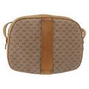 GUCCI Micro GG Supreme Shoulder Bag PVC Beige Gold Auth BA12144-3