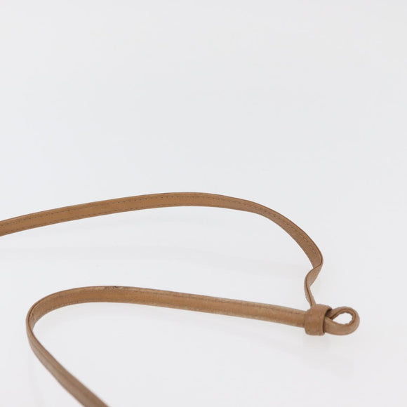 Christian Dior Shoulder Bag Leather Green Gold Auth BA12145