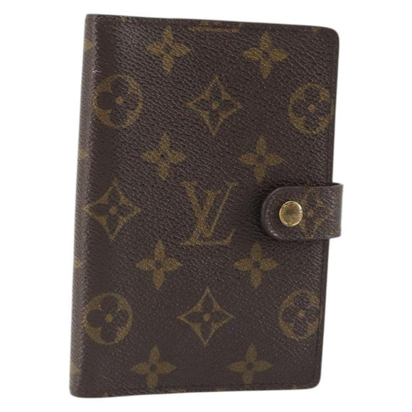 LOUIS VUITTON Monogram Agenda PM Day Planner Cover R20005 LV Auth BA12147