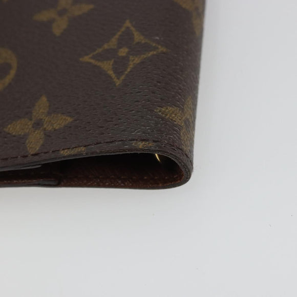 LOUIS VUITTON Monogram Agenda PM Day Planner Cover R20005 LV Auth BA12147
