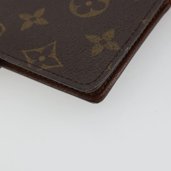 LOUIS VUITTON Monogram Agenda PM Day Planner Cover R20005 LV Auth BA12147