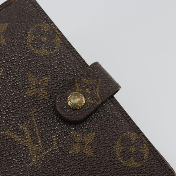 LOUIS VUITTON Monogram Agenda PM Day Planner Cover R20005 LV Auth BA12147