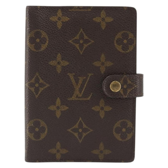 LOUIS VUITTON Monogram Agenda PM Day Planner Cover R20005 LV Auth BA12147