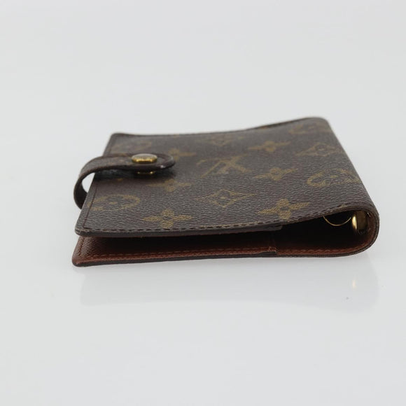 LOUIS VUITTON Monogram Agenda PM Day Planner Cover R20005 LV Auth BA12147