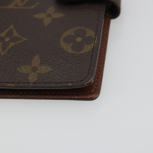 LOUIS VUITTON Monogram Agenda PM Day Planner Cover R20005 LV Auth BA12147