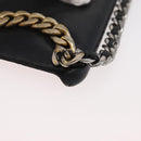 CHANEL Matelassé Chain iPhone Tasche Lammleder Schwarz Gold CC Auth BA12149A-14