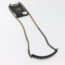 CHANEL Matelassé Chain iPhone Tasche Lammleder Schwarz Gold CC Auth BA12149A-7