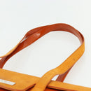 BVLGARI Shoulder Bag Patent leather Orange Silver Auth BA12153A-8
