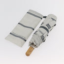 LOUIS VUITTON Fondation Folding Umbrella Nylon Gray LV Auth BA12155A-11
