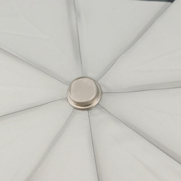 LOUIS VUITTON Fondation Folding Umbrella Nylon Gray LV Auth BA12155A