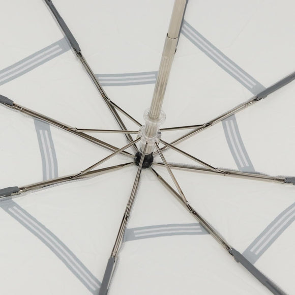 LOUIS VUITTON Fondation Folding Umbrella Nylon Gray LV Auth BA12155A