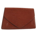 LOUIS VUITTON Epi Art Deco Clutch Bag Brown M52633 LV Auth BA12156-1