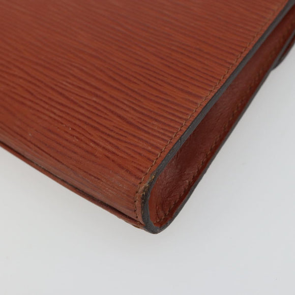LOUIS VUITTON Epi Art Deco Clutch Bag Brown M52633 LV Auth BA12156
