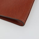 LOUIS VUITTON Epi Art Deco Clutch Bag Brown M52633 LV Auth BA12156-16