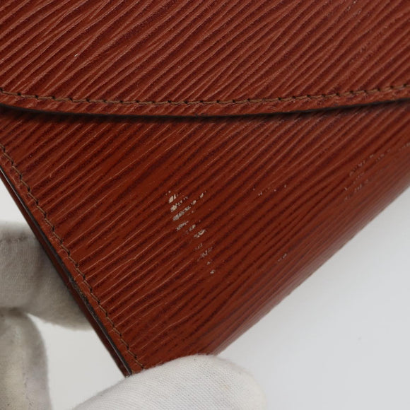 LOUIS VUITTON Epi Art Deco Clutch Bag Brown M52633 LV Auth BA12156