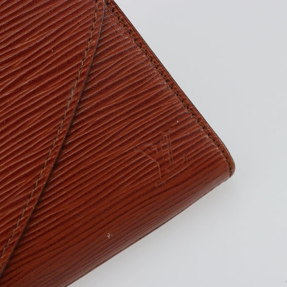 LOUIS VUITTON Epi Art Deco Clutch Bag Brown M52633 LV Auth BA12156
