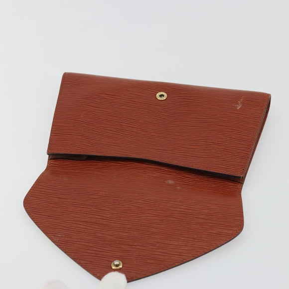 LOUIS VUITTON Epi Art Deco Clutch Bag Brown M52633 LV Auth BA12156